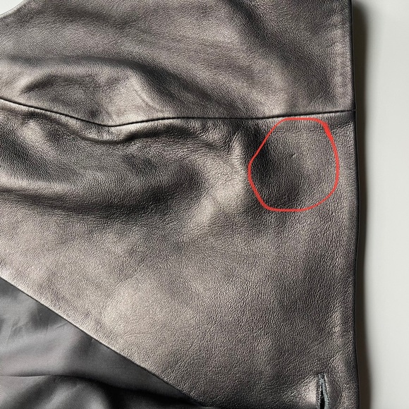 T Alexander Wang 100% lamb skin leather cropped vest (size 4) - Picture 10 of 11